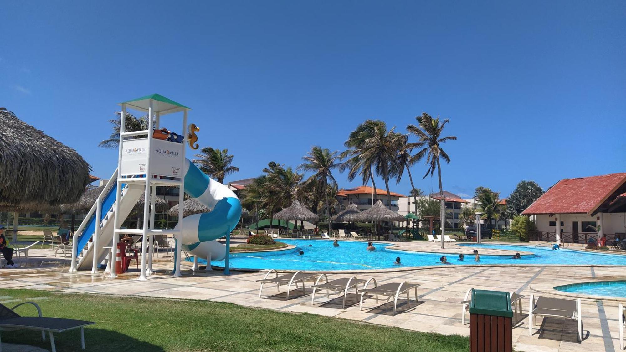 Aquaville Pé Na Areia E água Coco Aquiraz